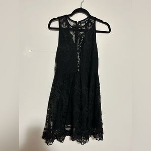 For Love and Lemons black Lace Dress